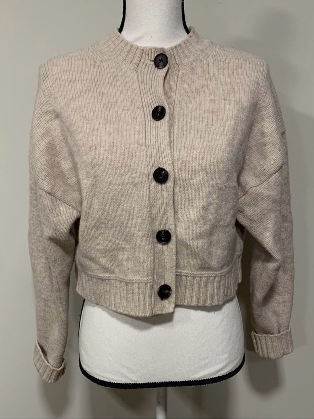 Boden brushed wool cropped cardigan - Small